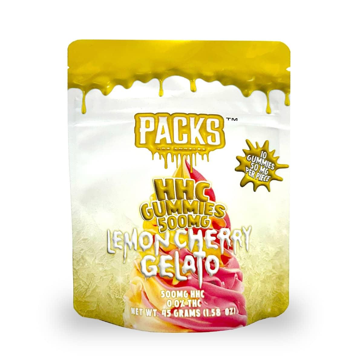 Packs HHC Lemon Cherry Gelato Gummies